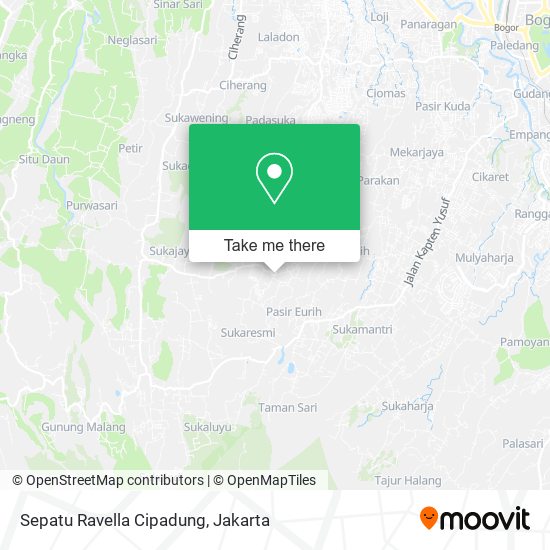 Sepatu Ravella Cipadung map