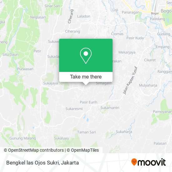 Bengkel las Ojos Sukri map