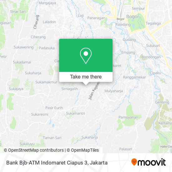 Bank Bjb-ATM Indomaret Ciapus 3 map