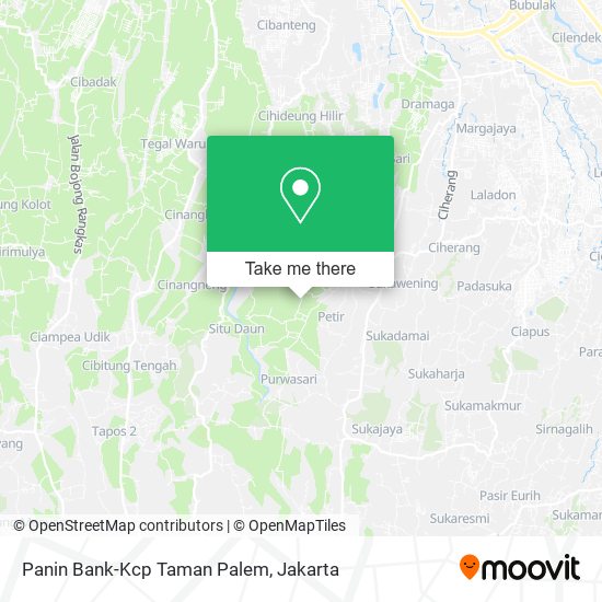 Panin Bank-Kcp Taman Palem map