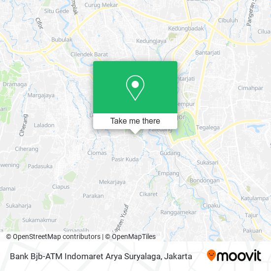 Bank Bjb-ATM Indomaret Arya Suryalaga map
