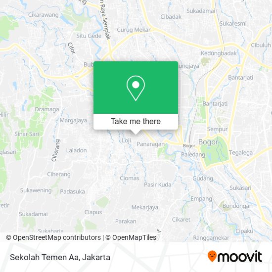 Sekolah Temen Aa map