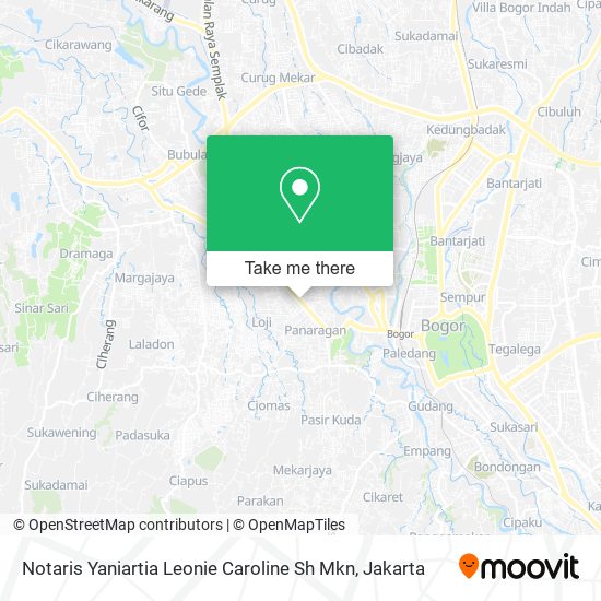 Notaris Yaniartia Leonie Caroline Sh Mkn map