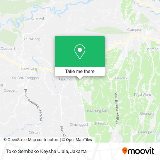 Toko Sembako Keysha Ulala map