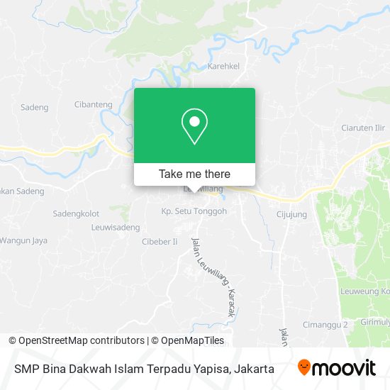 SMP Bina Dakwah Islam Terpadu Yapisa map