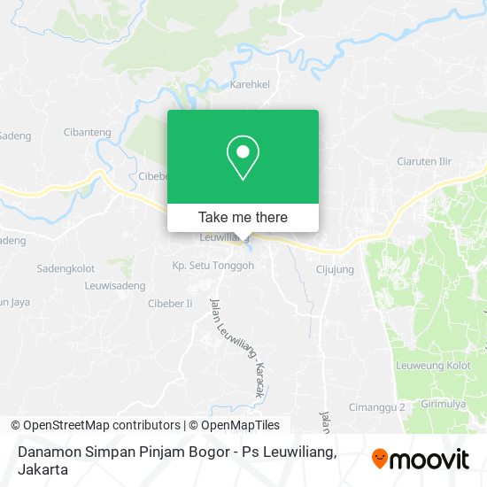 Danamon Simpan Pinjam Bogor - Ps Leuwiliang map