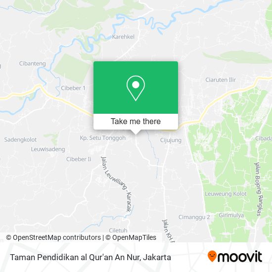 Taman Pendidikan al Qur'an An Nur map