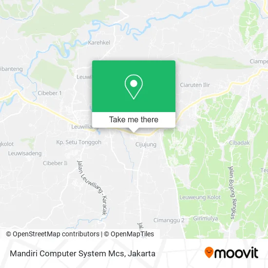 Mandiri Computer System Mcs map