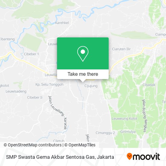 SMP Swasta Gema Akbar Sentosa Gas map
