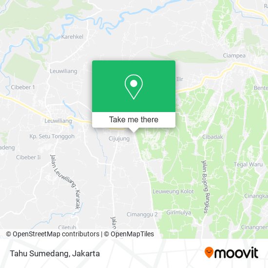 Tahu Sumedang map