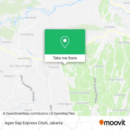Agen Sap Express Citoh map