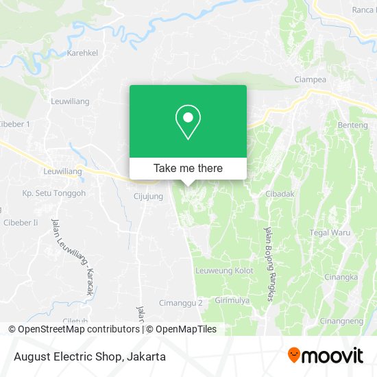 August Electric Shop map
