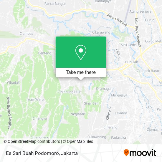 Es Sari Buah Podomoro map