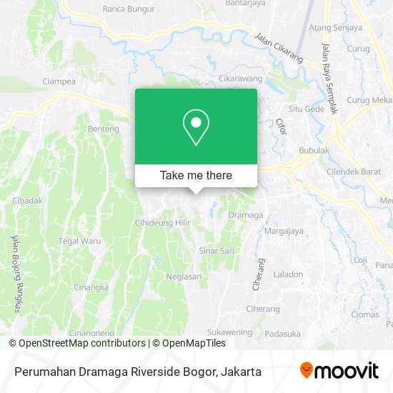 Perumahan Dramaga Riverside Bogor map