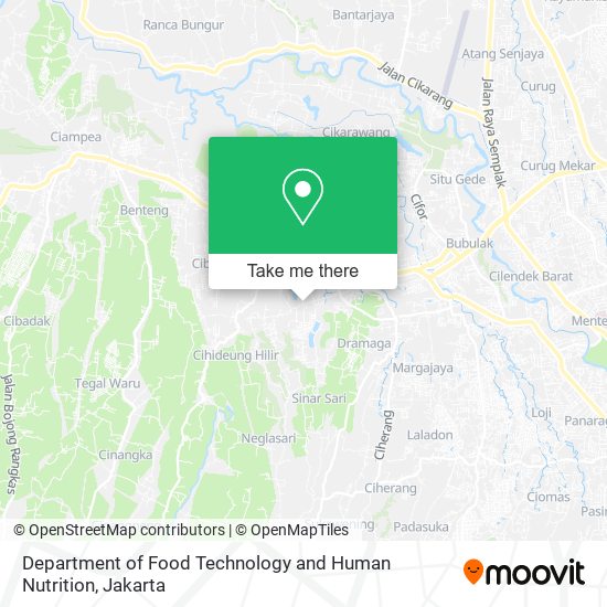 Department of Food Technology and Human Nutrition map