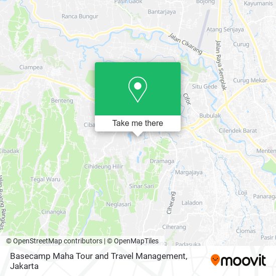 Basecamp Maha Tour and Travel Management map