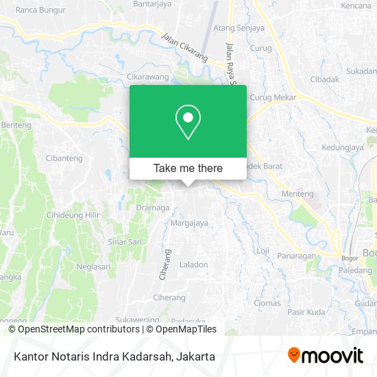 Kantor Notaris Indra Kadarsah map