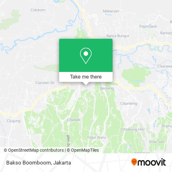 Bakso Boomboom map