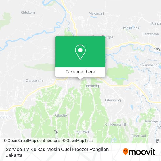 Service TV Kulkas Mesin Cuci Freezer Pangilan map