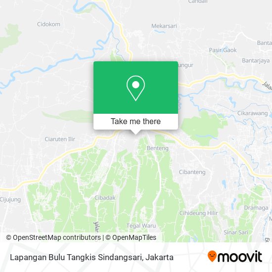 Lapangan Bulu Tangkis Sindangsari map