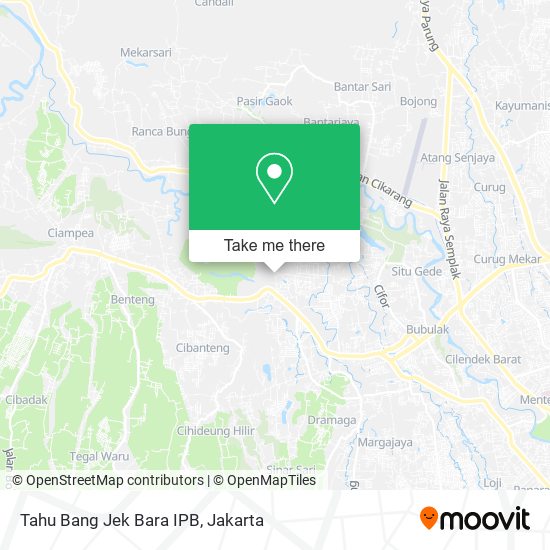 Tahu Bang Jek Bara IPB map