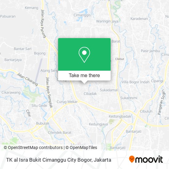 TK al Isra Bukit Cimanggu City Bogor map