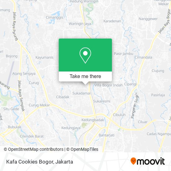 Kafa Cookies Bogor map
