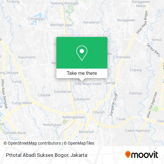 Pttotal Abadi Sukses Bogor map