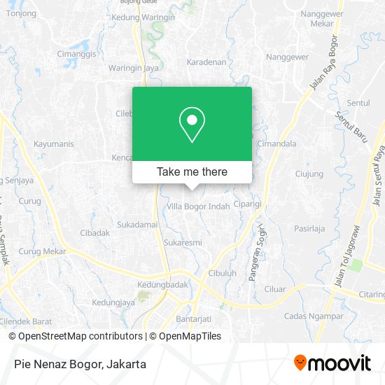Pie Nenaz Bogor map
