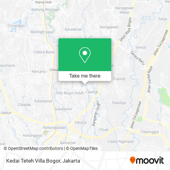 Kedai Teteh Villa Bogor map