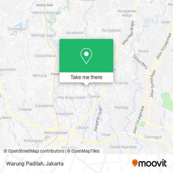 Warung Padilah map