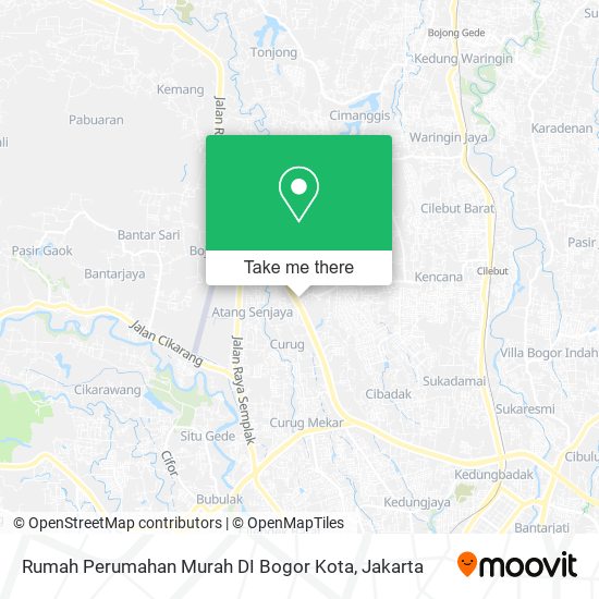 Rumah Perumahan Murah DI Bogor Kota map