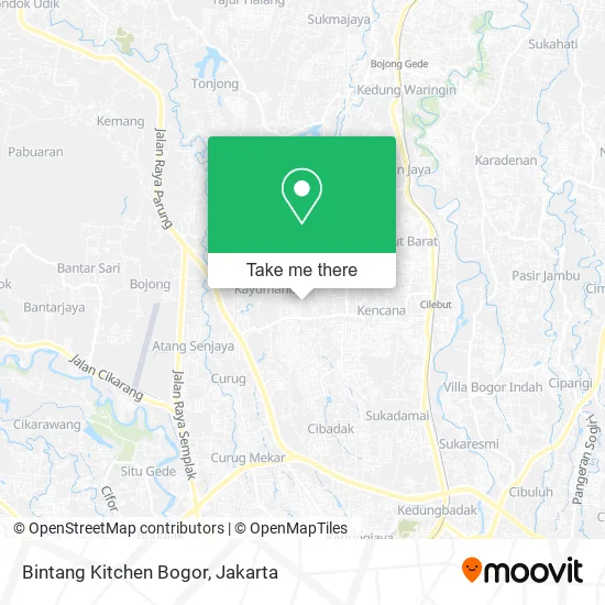 Bintang Kitchen Bogor map