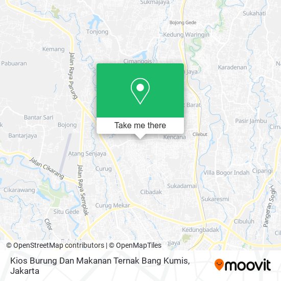 Kios Burung Dan Makanan Ternak Bang Kumis map