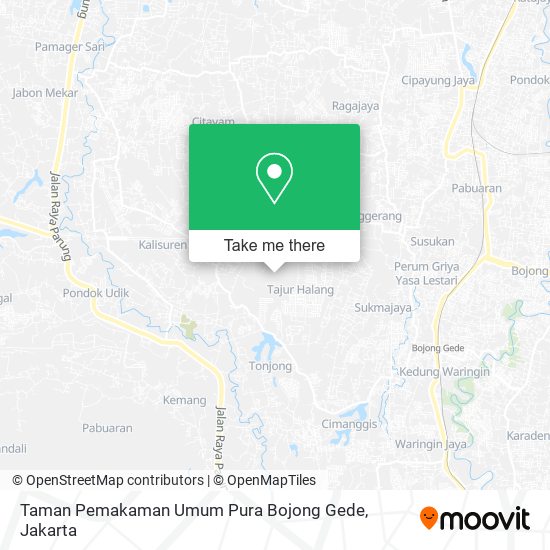 Taman Pemakaman Umum Pura Bojong Gede map