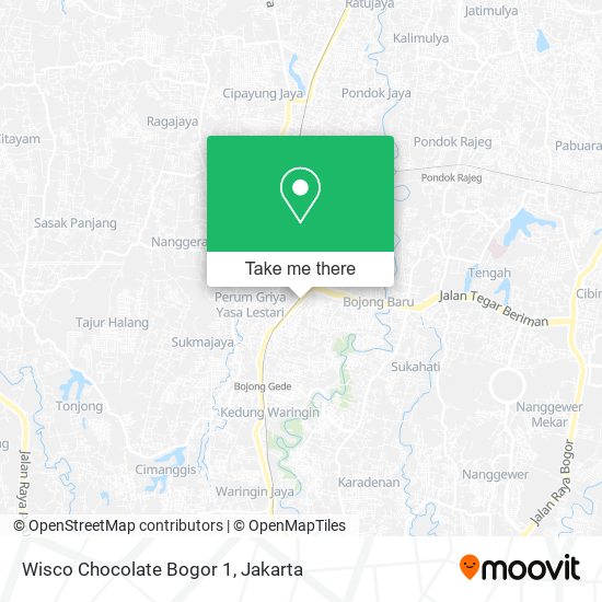 Wisco Chocolate Bogor 1 map
