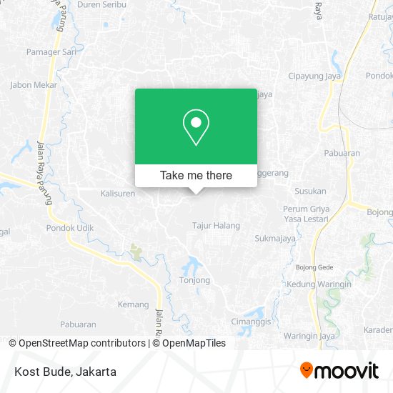 Kost Bude map