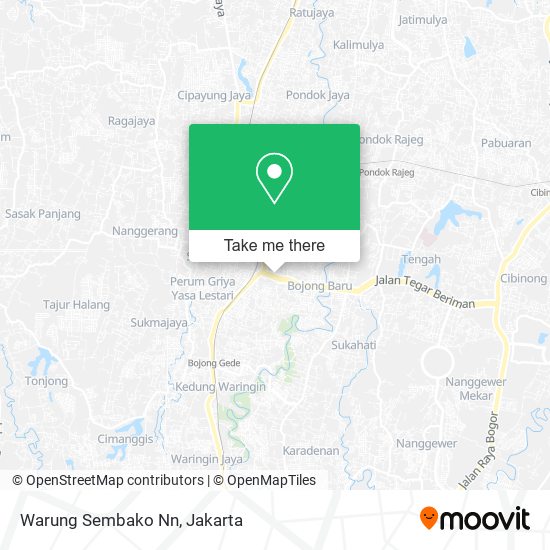 Warung Sembako Nn map