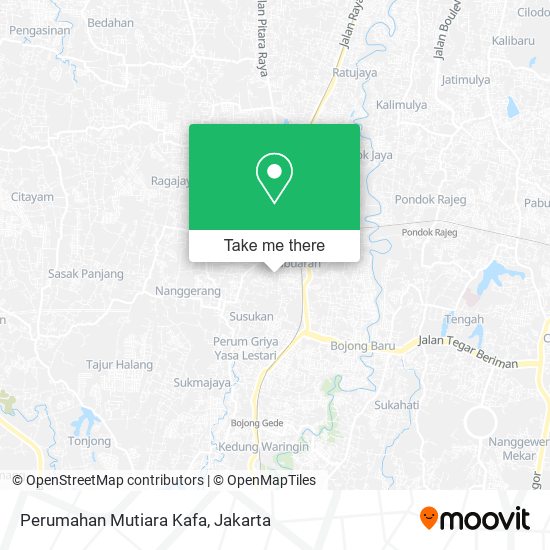 Perumahan Mutiara Kafa map