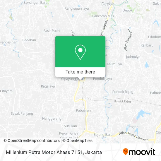 Millenium Putra Motor Ahass 7151 map
