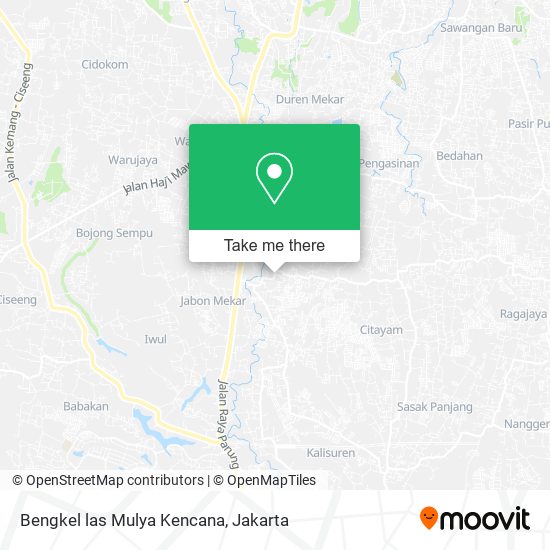 Bengkel las Mulya Kencana map