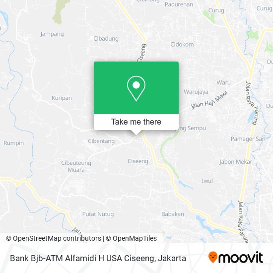 Bank Bjb-ATM Alfamidi H USA Ciseeng map
