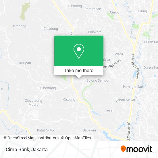 Cimb Bank map