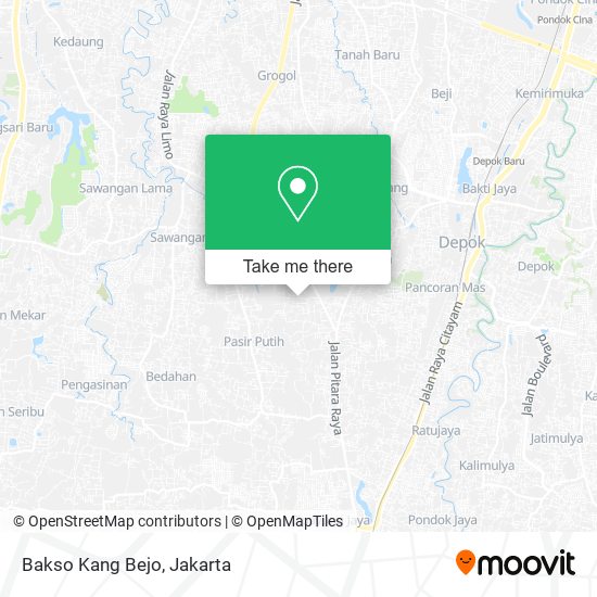 Bakso Kang Bejo map