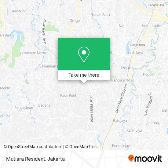 Mutiara Resident map