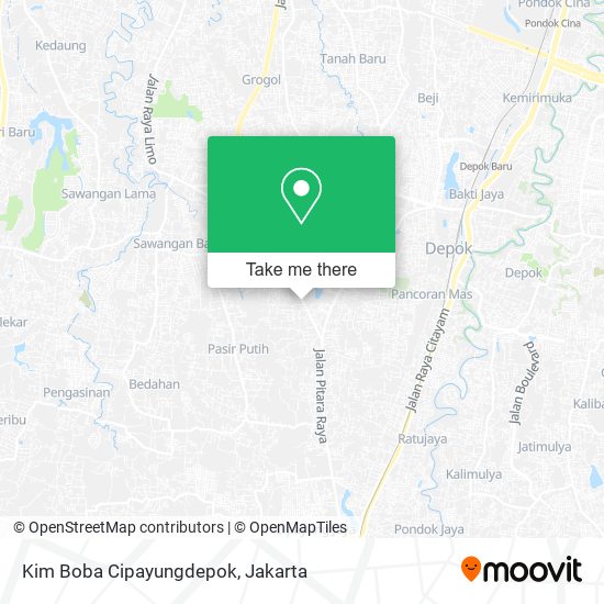 Kim Boba Cipayungdepok map