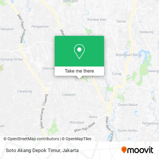 Soto Akang Depok Timur map