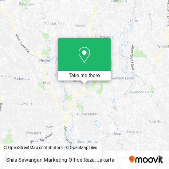 Shila Sawangan Marketing Office Reza map