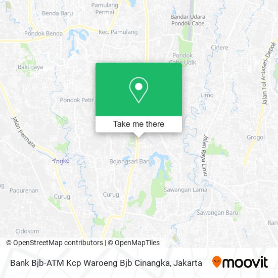 Bank Bjb-ATM Kcp Waroeng Bjb Cinangka map