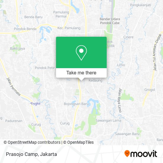 Prasojo Camp map